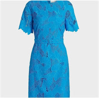 ELIE TAHARI Lace Over Butterfly Dress in aqua - women's dress - view 6