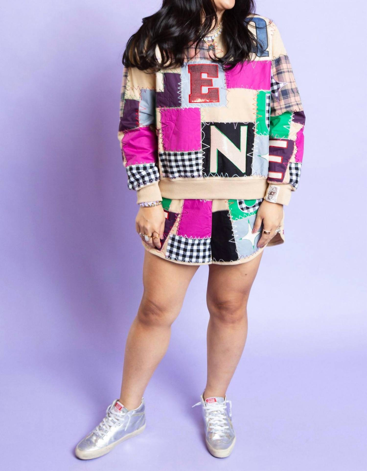 Queen Of Sparkles - Patchwork Shorts