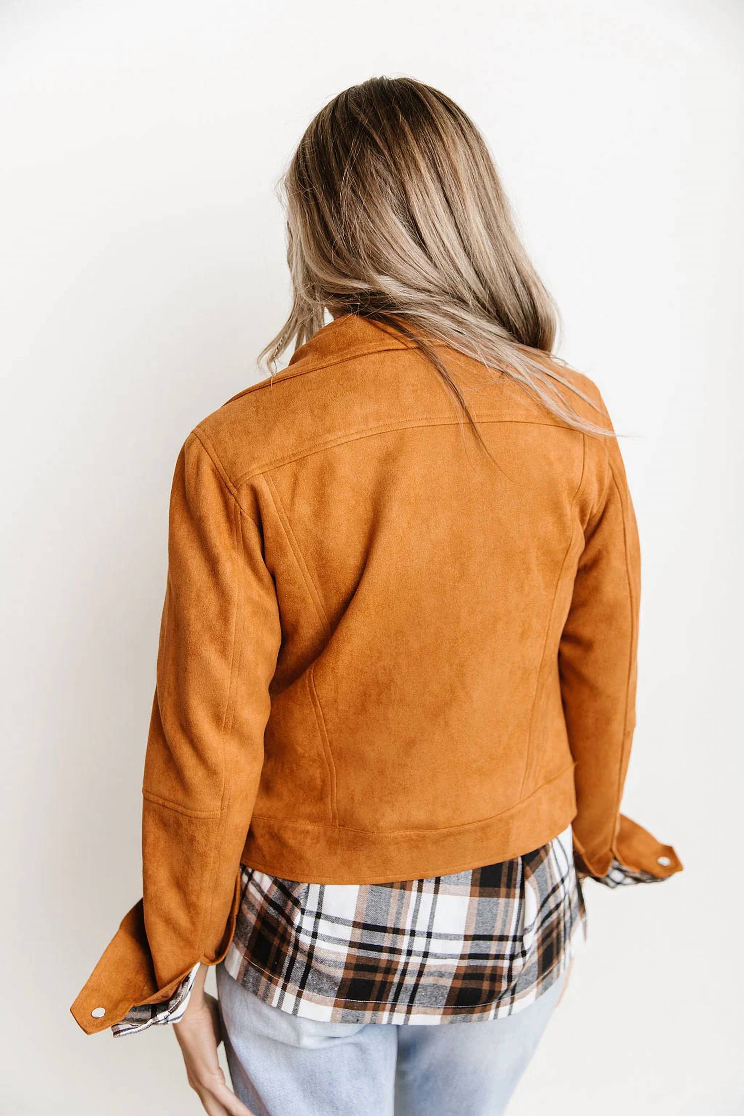 Ampersand Ave - Vegan Suede Moto Jacket