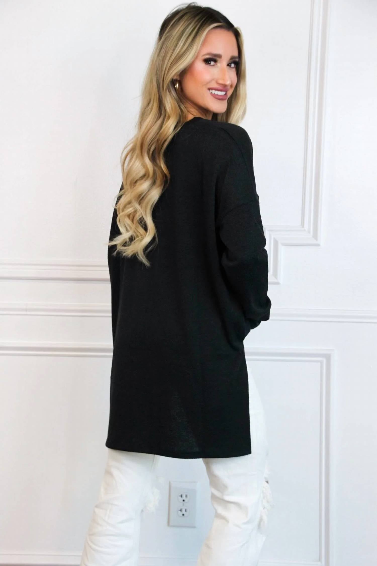 Zenana - Bonfire Babe Oversized Pocket Top