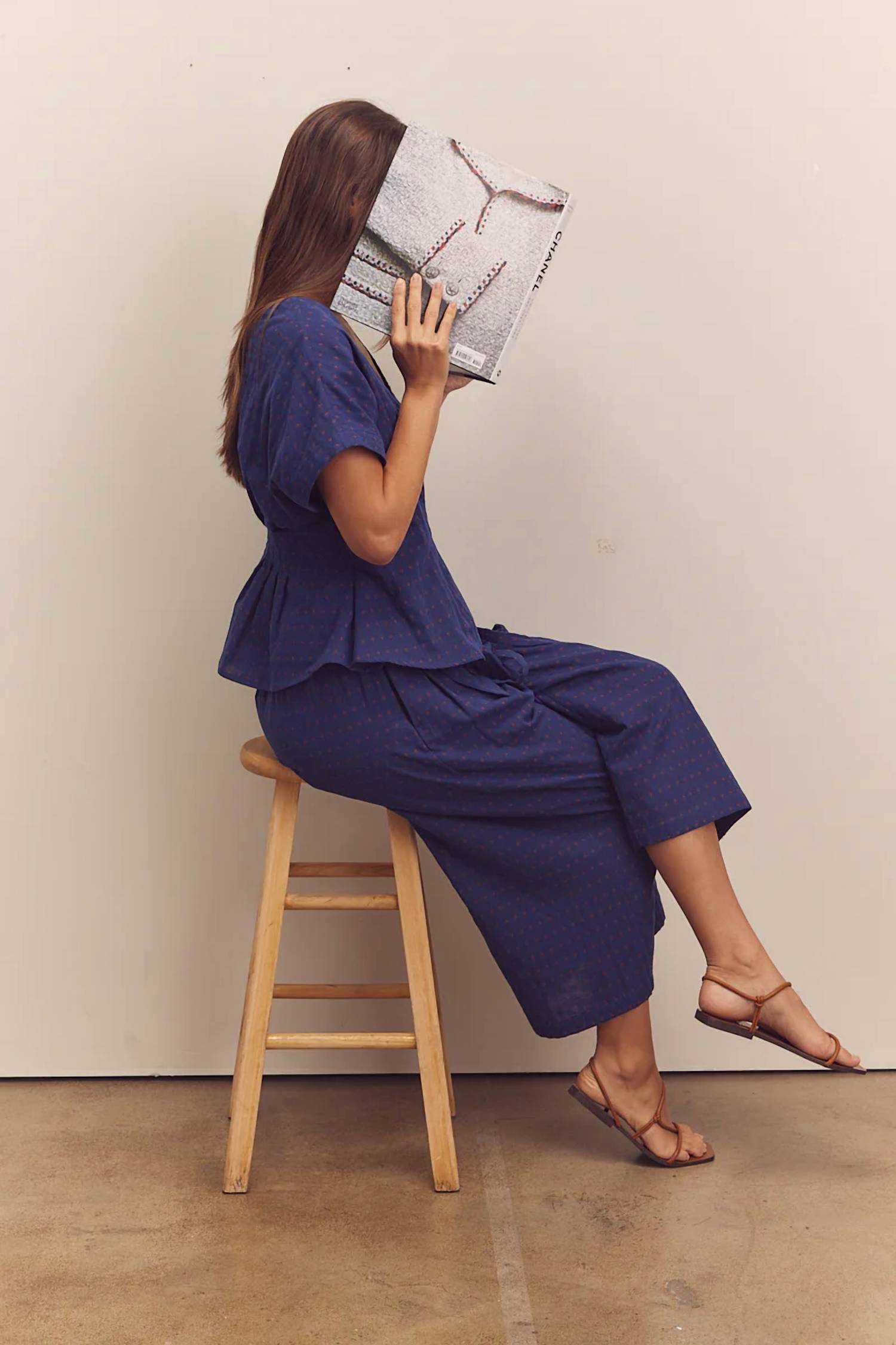 Amente - Drawstring Wide Leg Pants