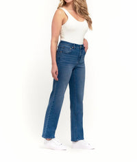 1822 Denim - High Rise Straight Leg Denim Jeans