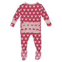 Kickee - Kids' Ruffle Footie with Snaps