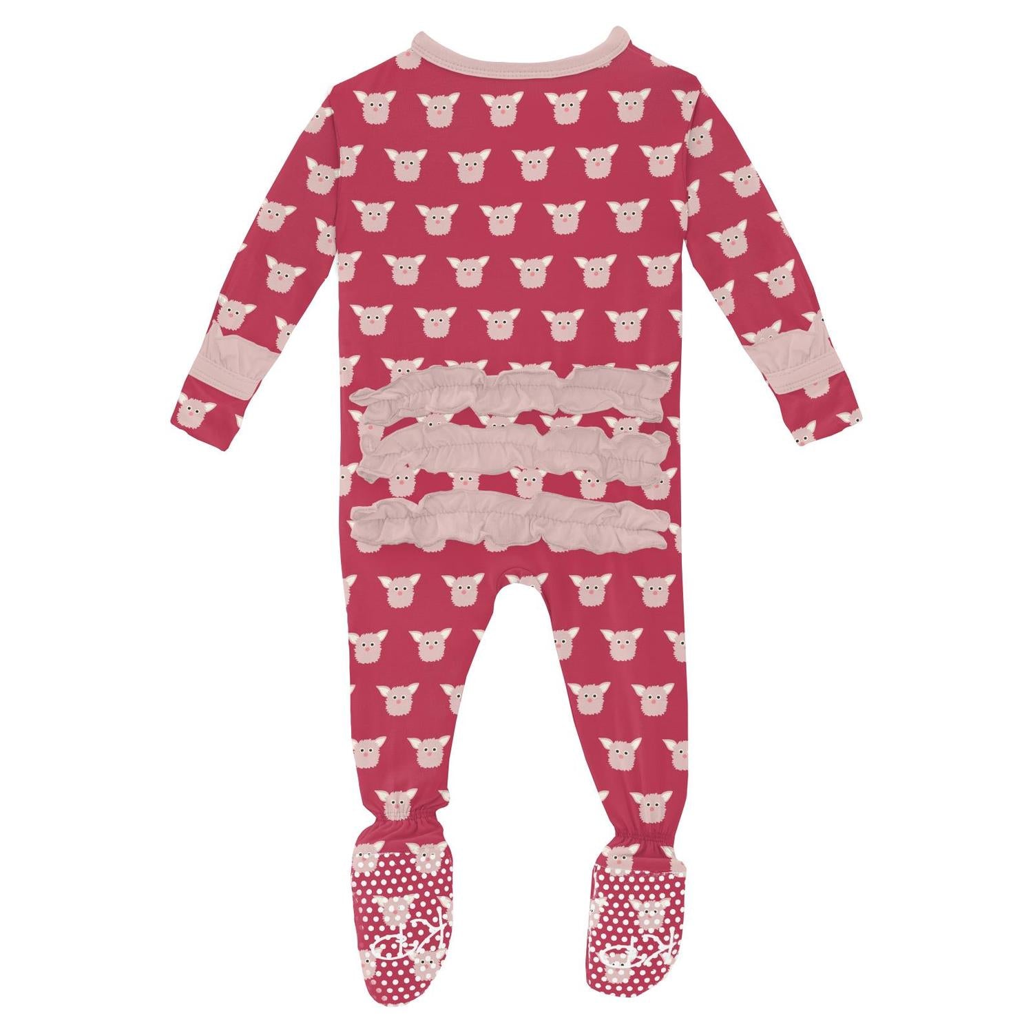 Kickee - Kids' Ruffle Footie with Snaps