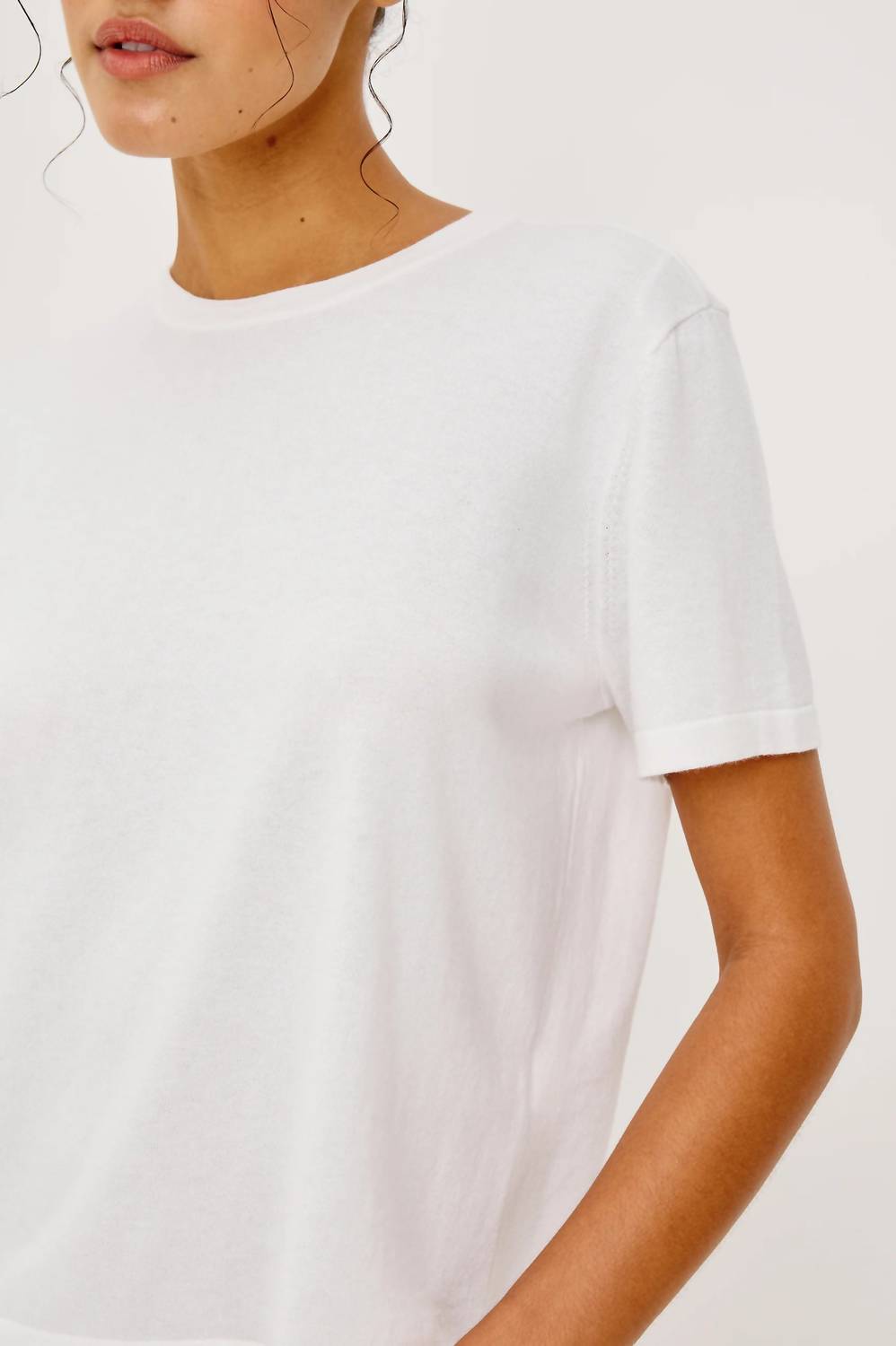 Rails Cotton Cashmere T-Shirt in white - women's t-shirt - view 5
