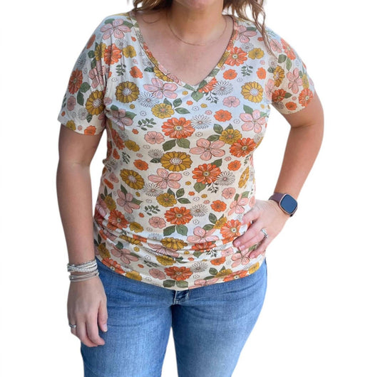 Michelle Mae - Chloe Boho Floral Tee