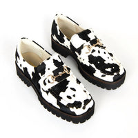 INTENTIONALLY BLANK Women's Hk-2 Loafer in moo - women's flats - detail view