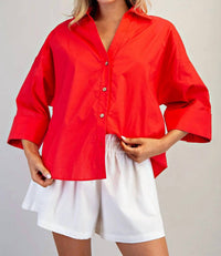 Ee:Some - Patty Pleat Back Blouse