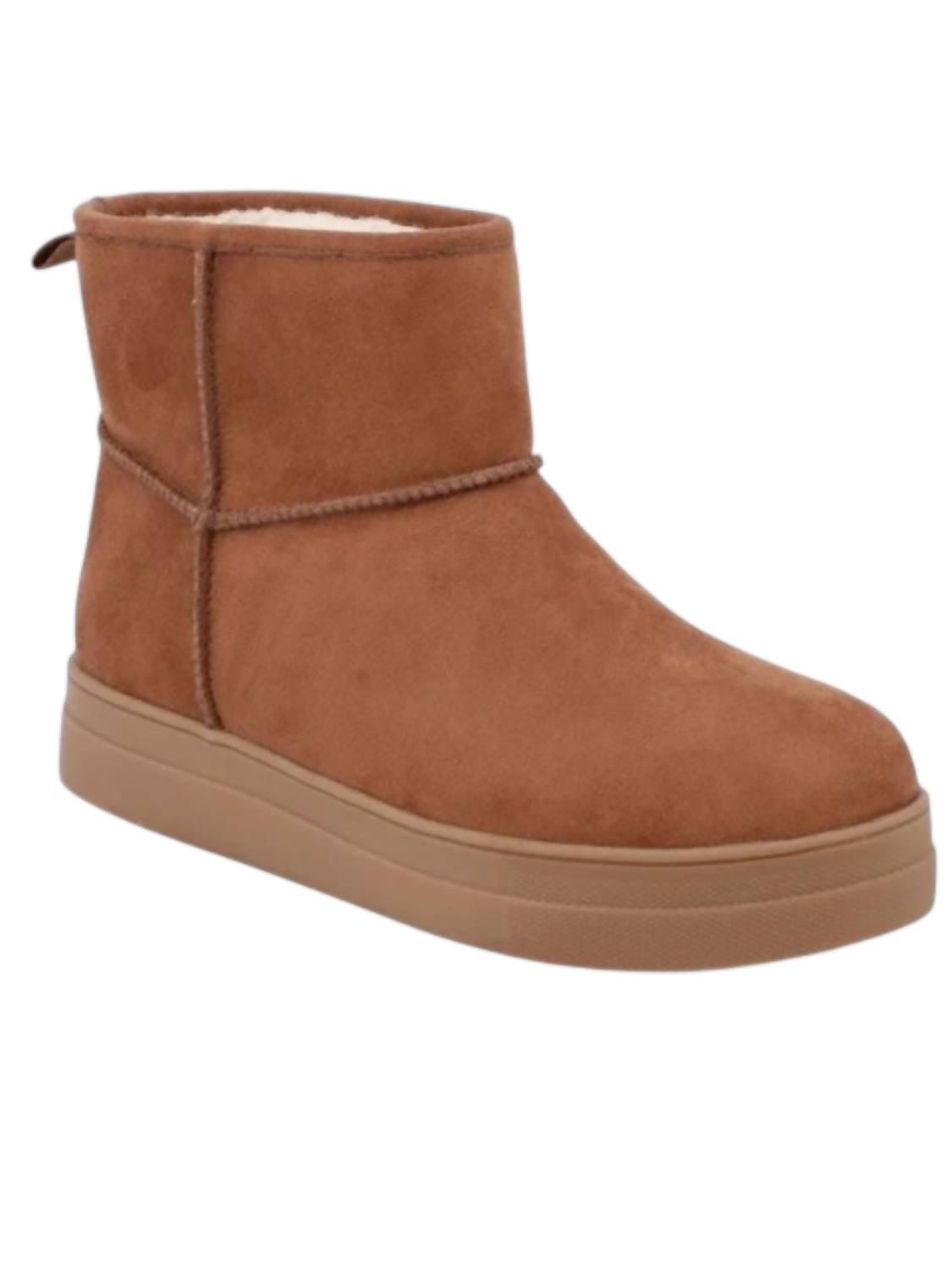 Mia Shoes - Women's Faux Suede Platform Booties