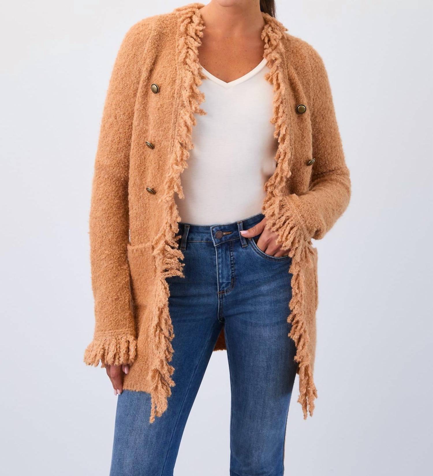 Fdj - Fringe cardigan