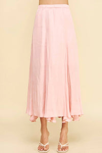 Pinch - Woven Satin Midi Skirt
