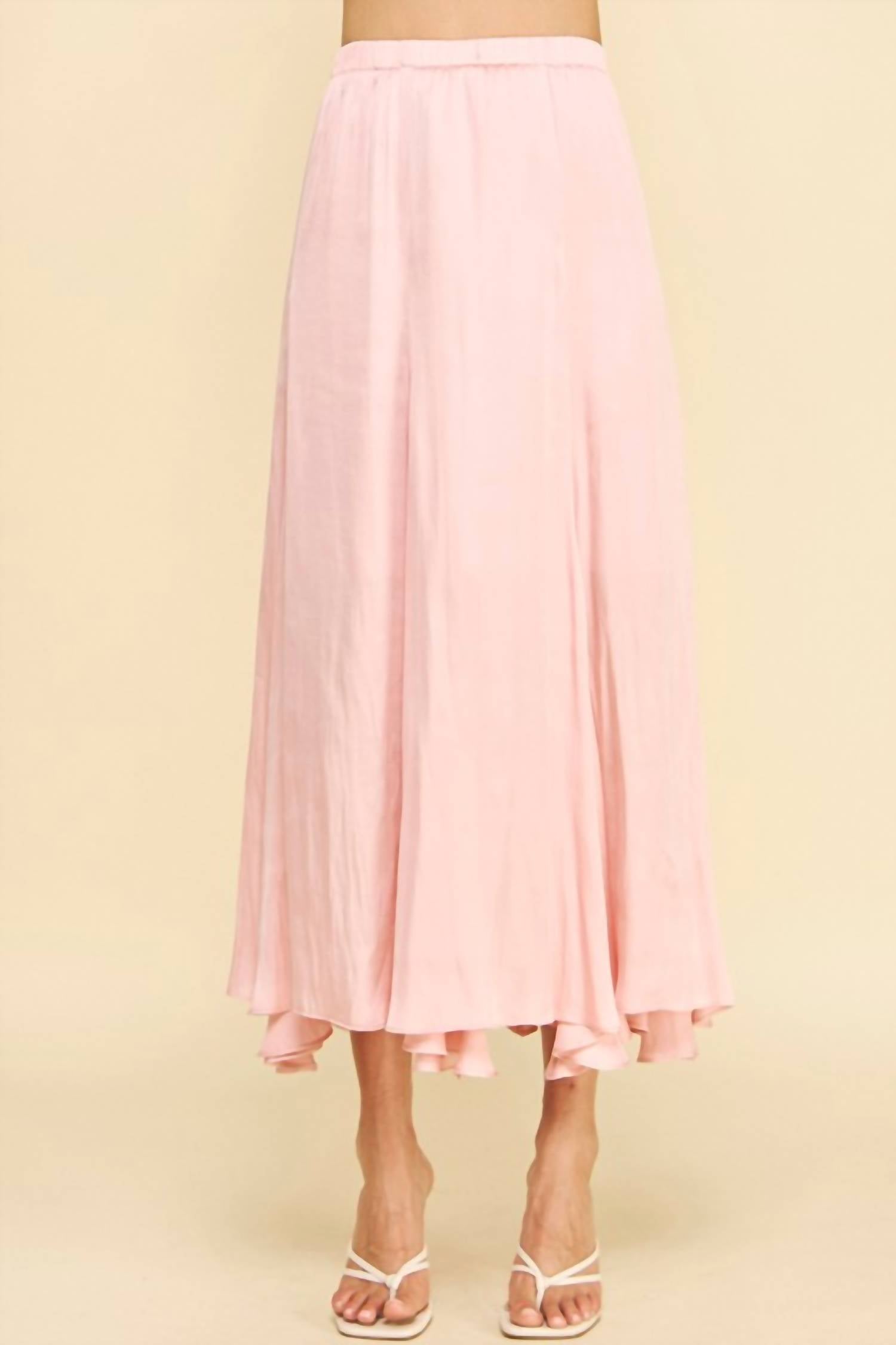 Pinch - Woven Satin Midi Skirt