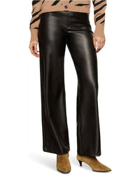 Sanctuary Women's Runway Vegan Leather Trouser in black - women's pants