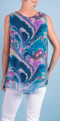 Gigi Moda - Fernanda Swirl Silk Top
