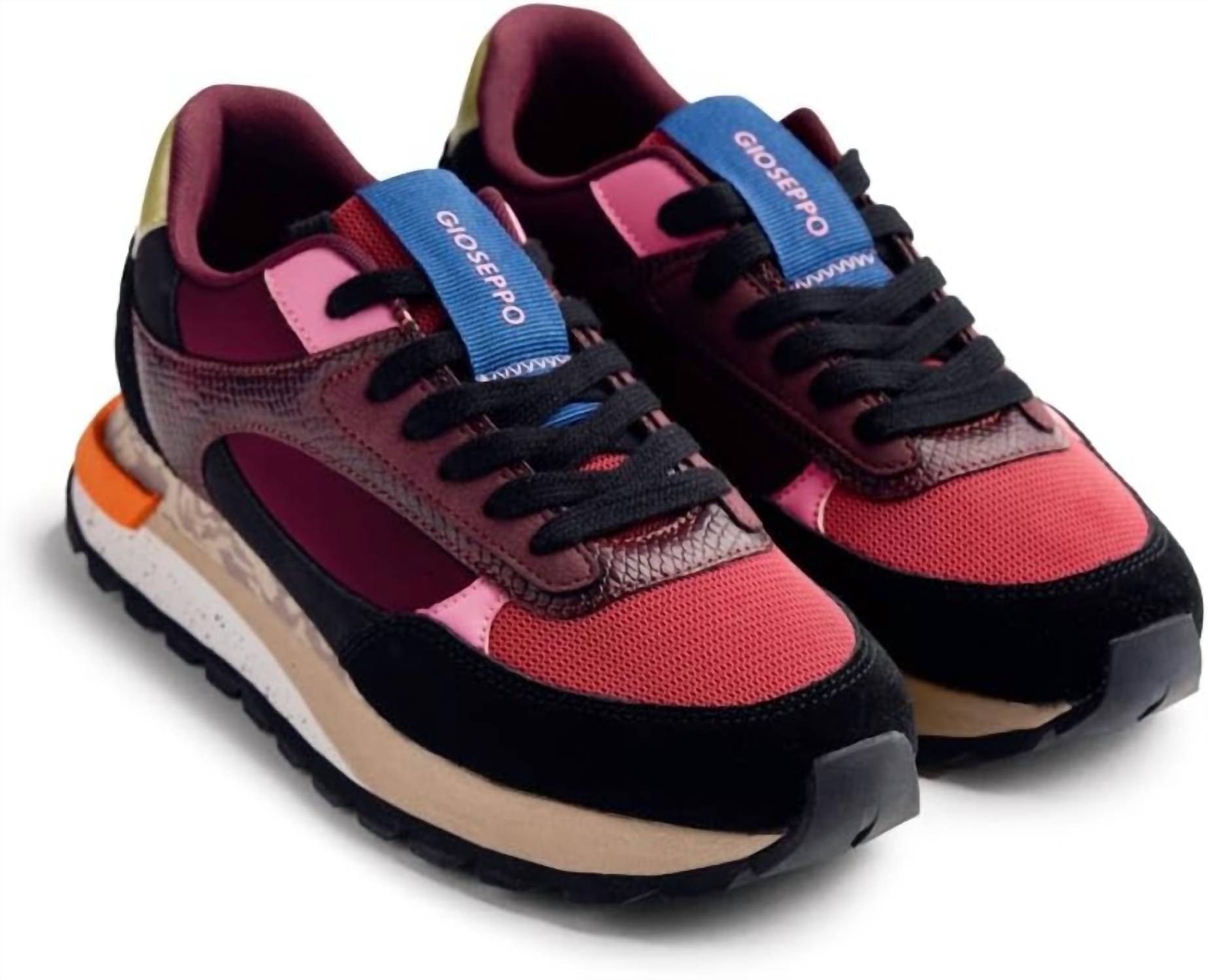 Gioseppo Women's Eagan Sneakers in burgandy - women's sneaker
