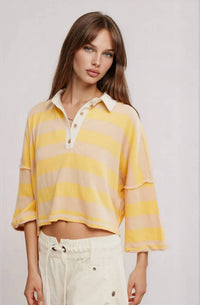 Free People - Auggie Polo Tee