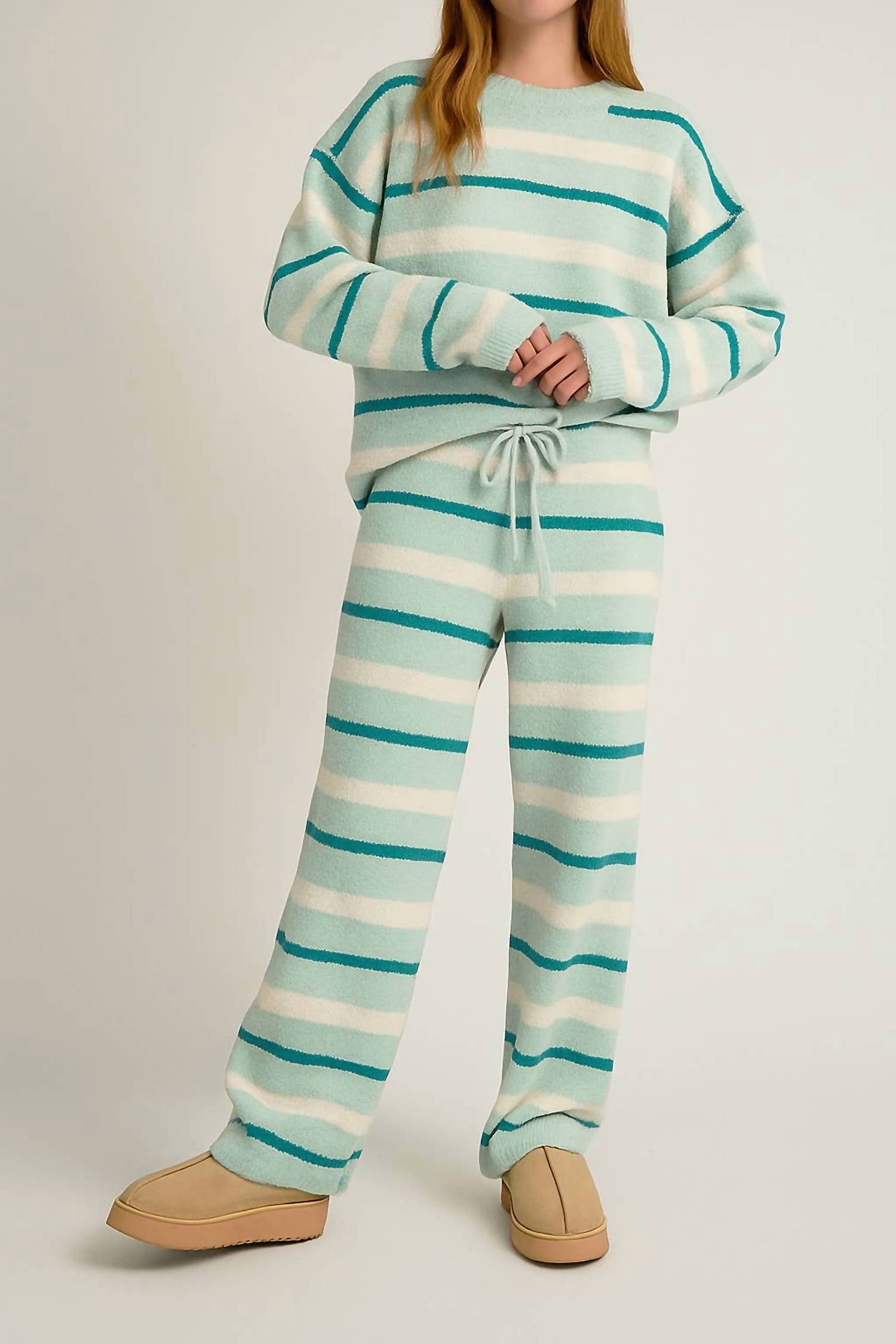 Le Lis - Stripe Sweater & Pants Set