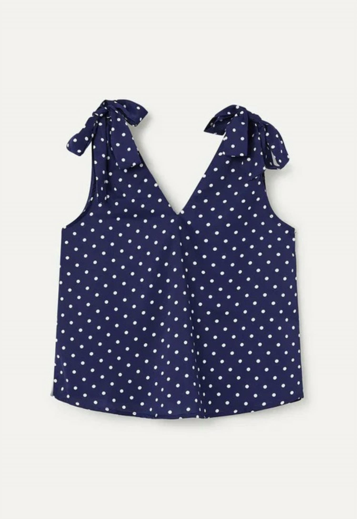 Compania Fantastica - Women's Mini Dot Print Top
