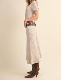 Klesis - Cable Knit Midi Sweater Dress