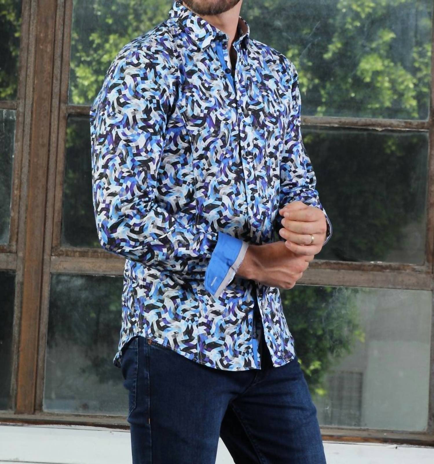 Eight X - Wave Button Down Shirt