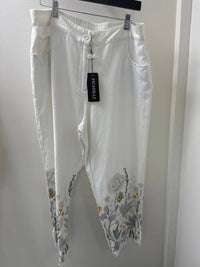 Picadilly - Printed Linen Capri Pants