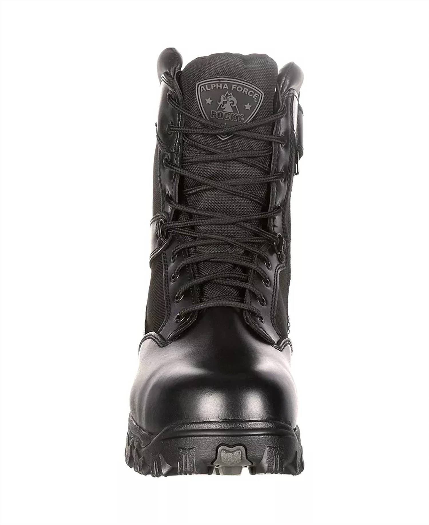 Rocky Men's Alpha Force Waterproof Ankle Lace-up Boots in black - men's boots - view 5