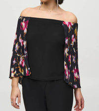 Joseph Ribkoff - Off-The-Shoulder Floral Top