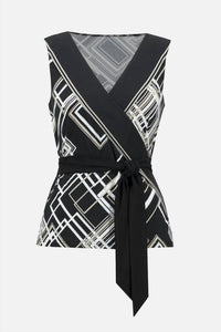 Joseph Ribkoff - Sleeveless Geometric Top
