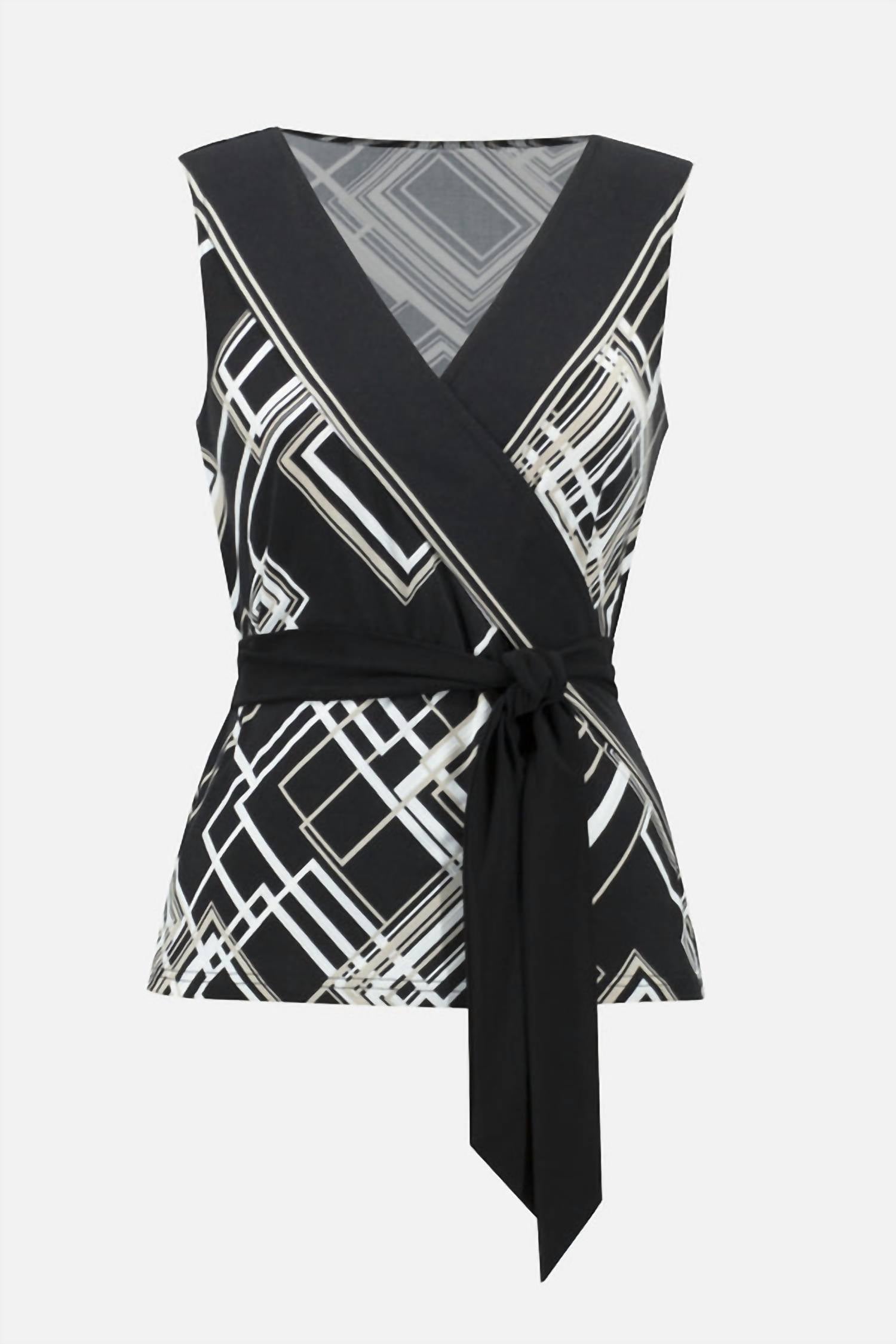 Joseph Ribkoff - Sleeveless Geometric Top
