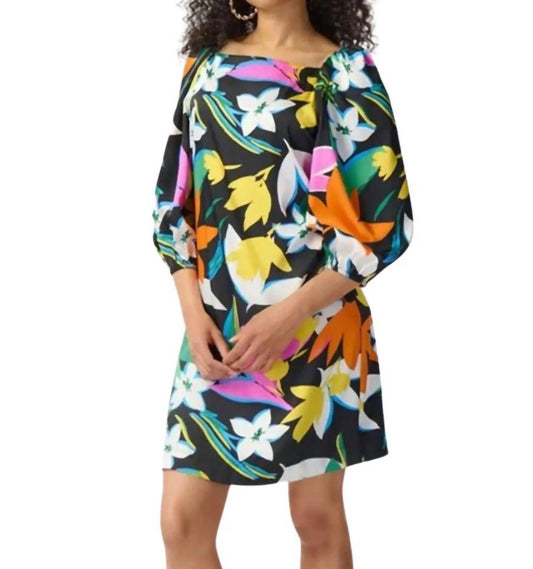 Joseph Ribkoff - Floral Print Scarf Dress