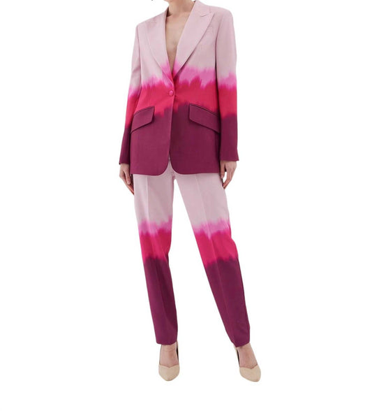 Juste - Ombre Detail Blazer Pants Set