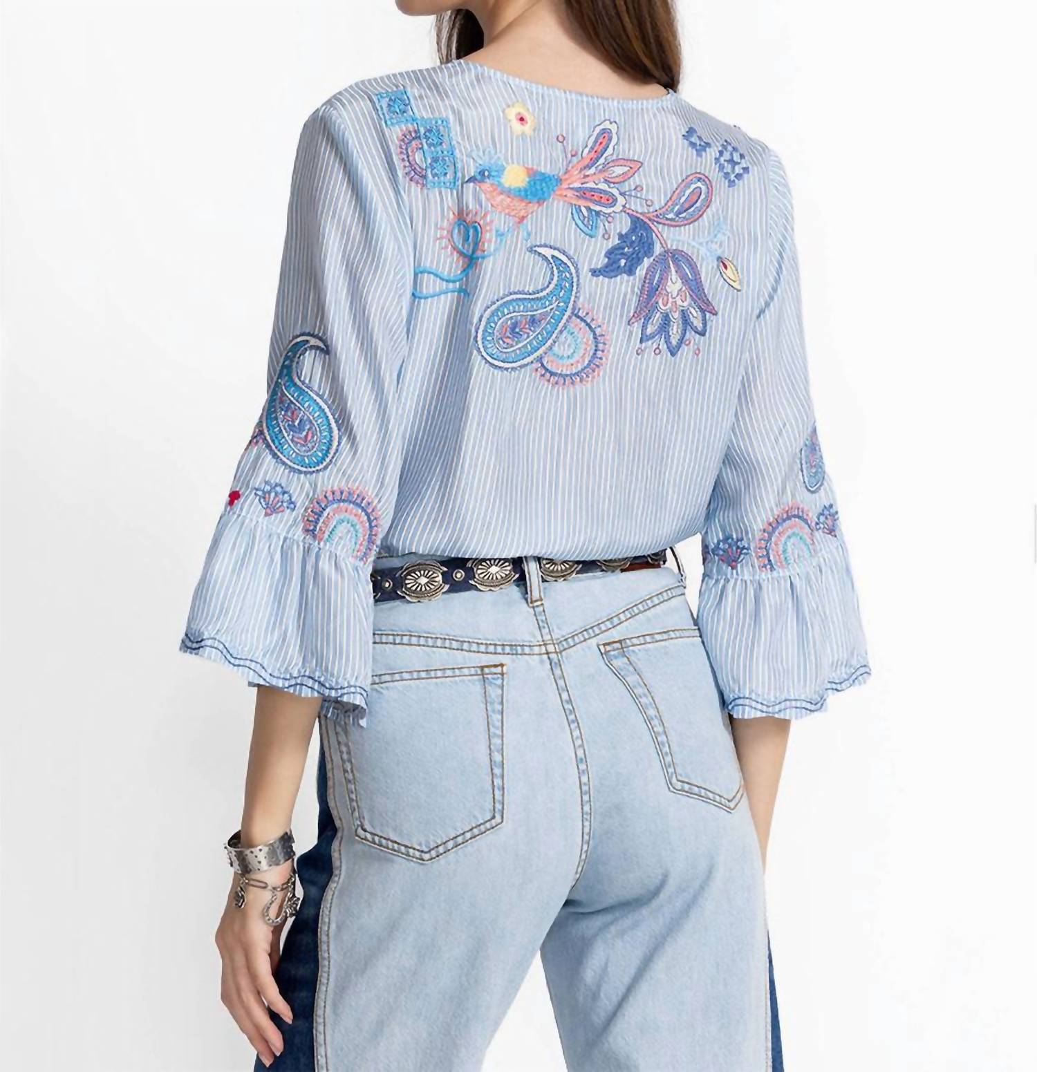 Johnny Was - Ruffle Sleeve Blouse Neilly Plus