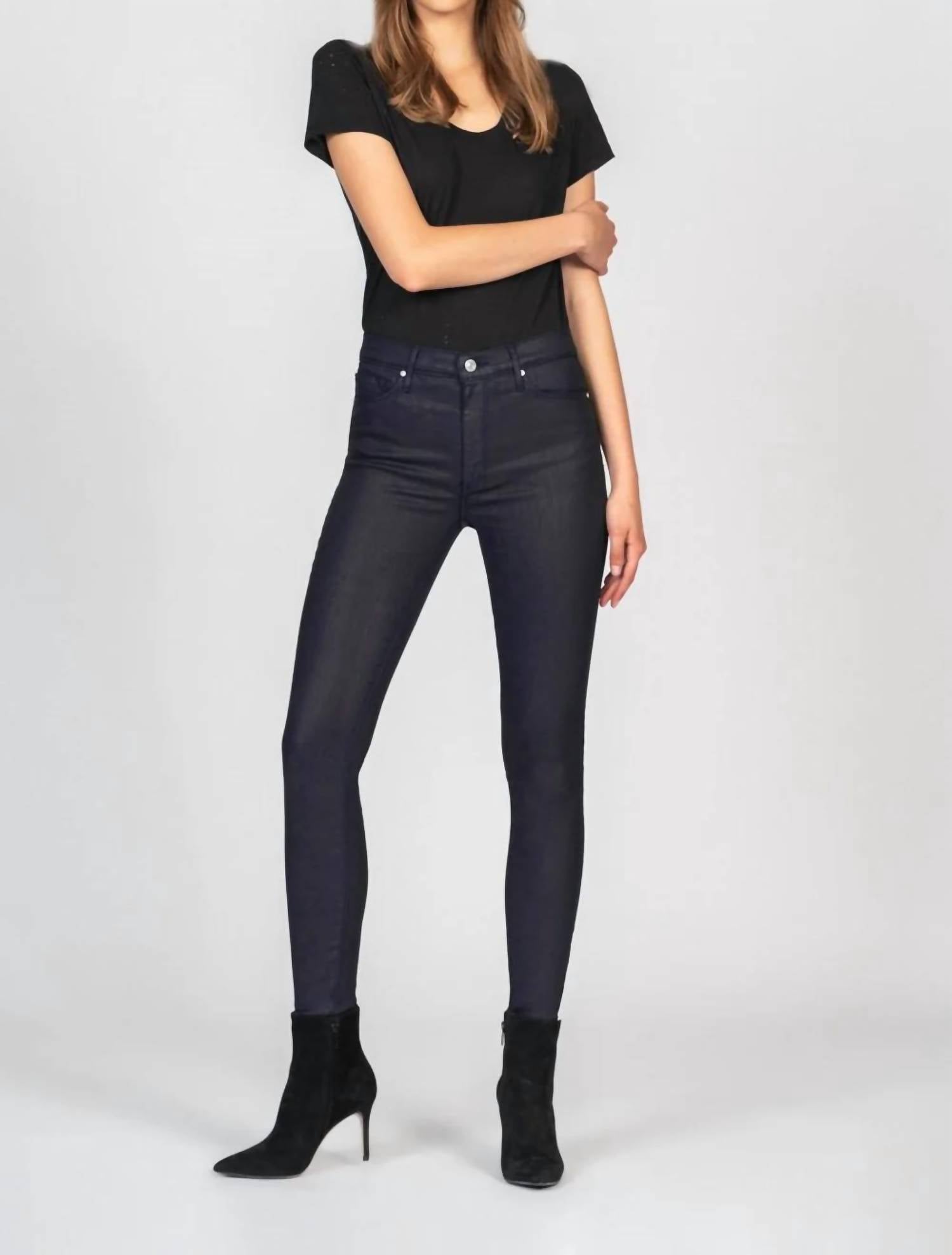 BLACK ORCHID Gisele High Rise Super Skinny Jeans in blue star - women's jeans - detail view