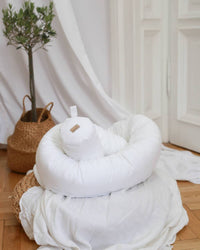 Babyly - Linen Baby Bed Roller Protector