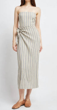Self Contrast - Robyn Strapless Wrap Dress