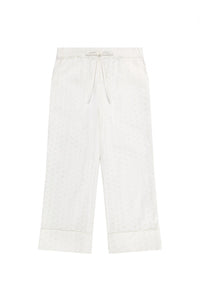 Marina Moscone - Women's Cotton Eyelet Pajama Set