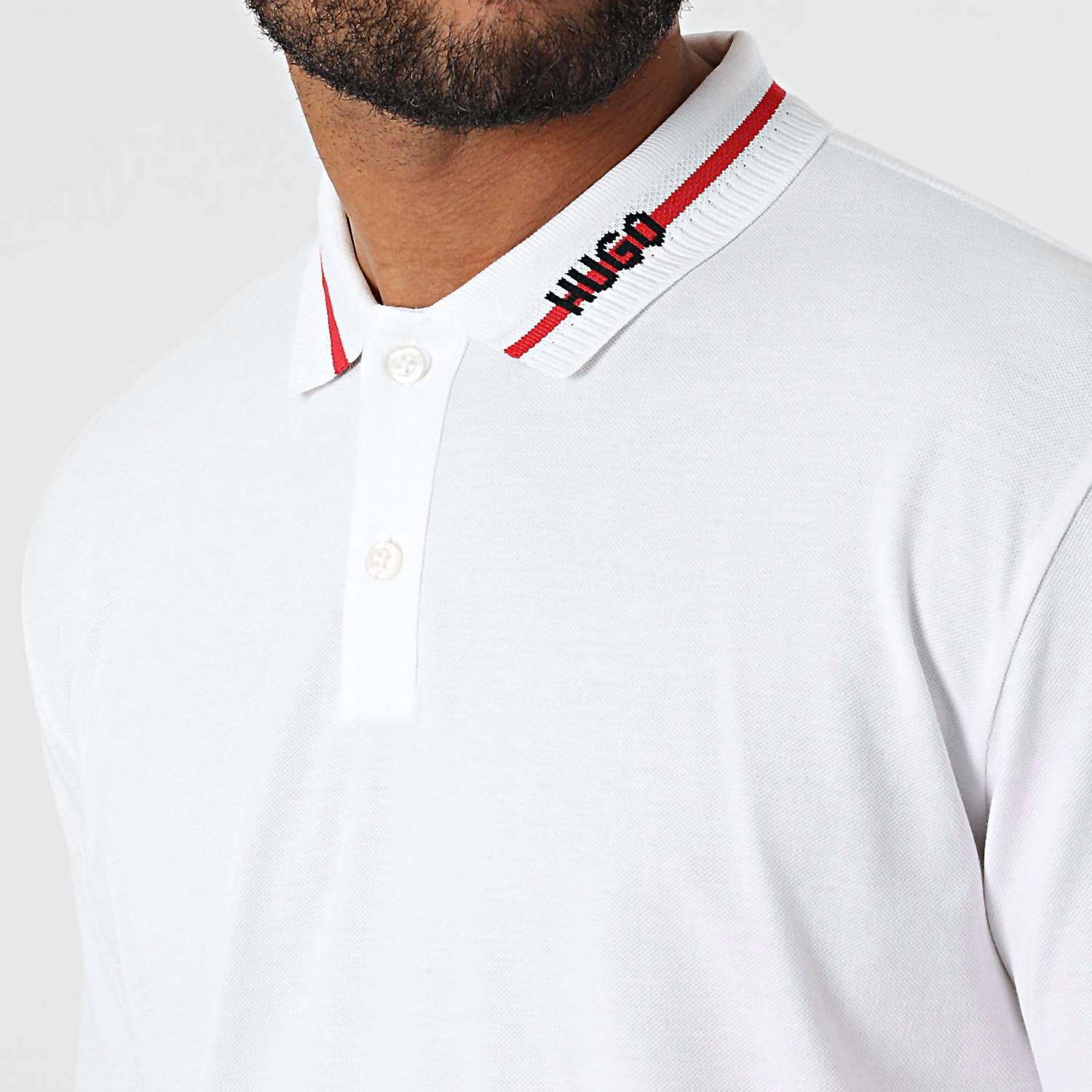 Hugo - Cotton Pique Short-sleeved Polo Shirt