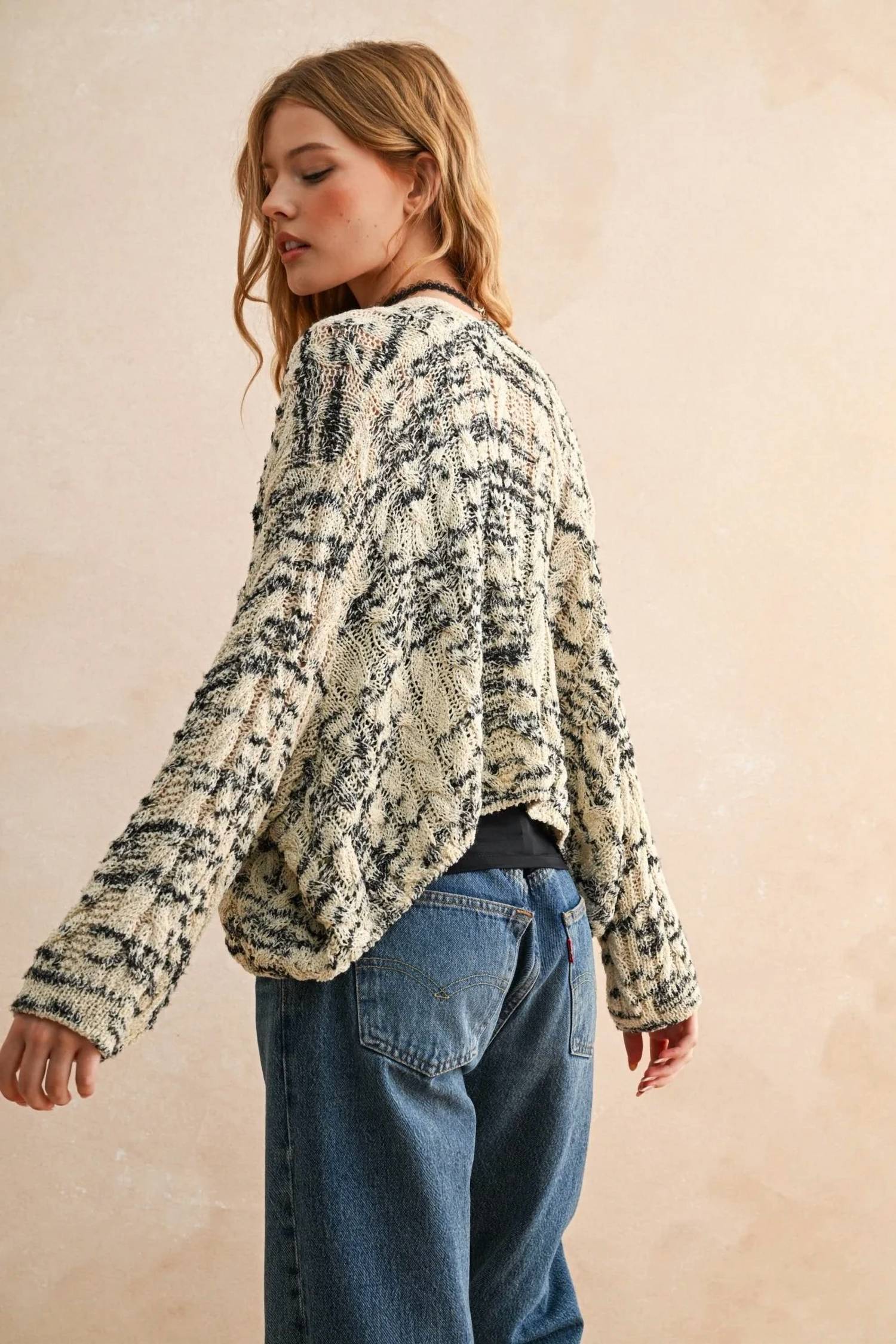 Miou Muse - Andi Cable Knit Cardigan
