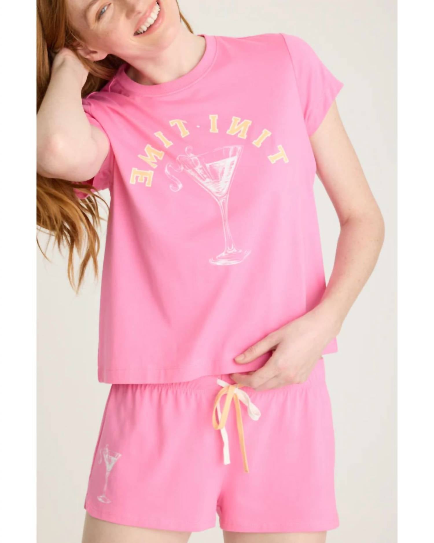 Pj Salvage - Softee Crewneck Top And Short Set