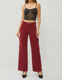 Risen - High Rise Wide Leg Cargo Jeans