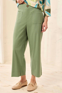 Tribal - Fly Front High Rise Capris With Pockets