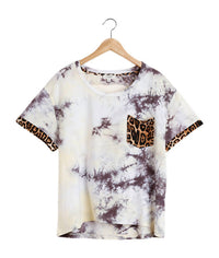 Umgee - Tie Dye & Leopard Top
