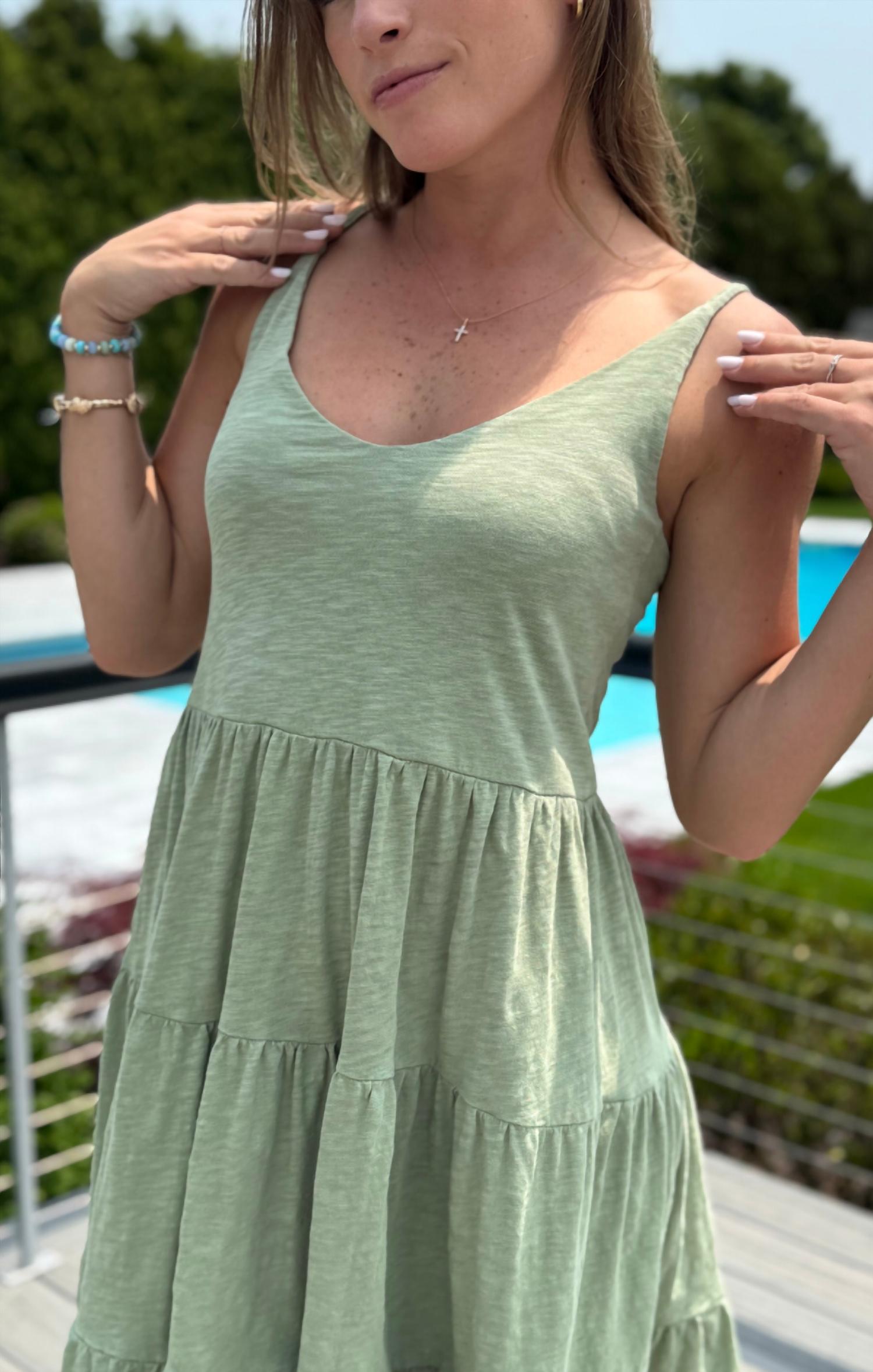 Bobi - Tiered Tank Mini Dress