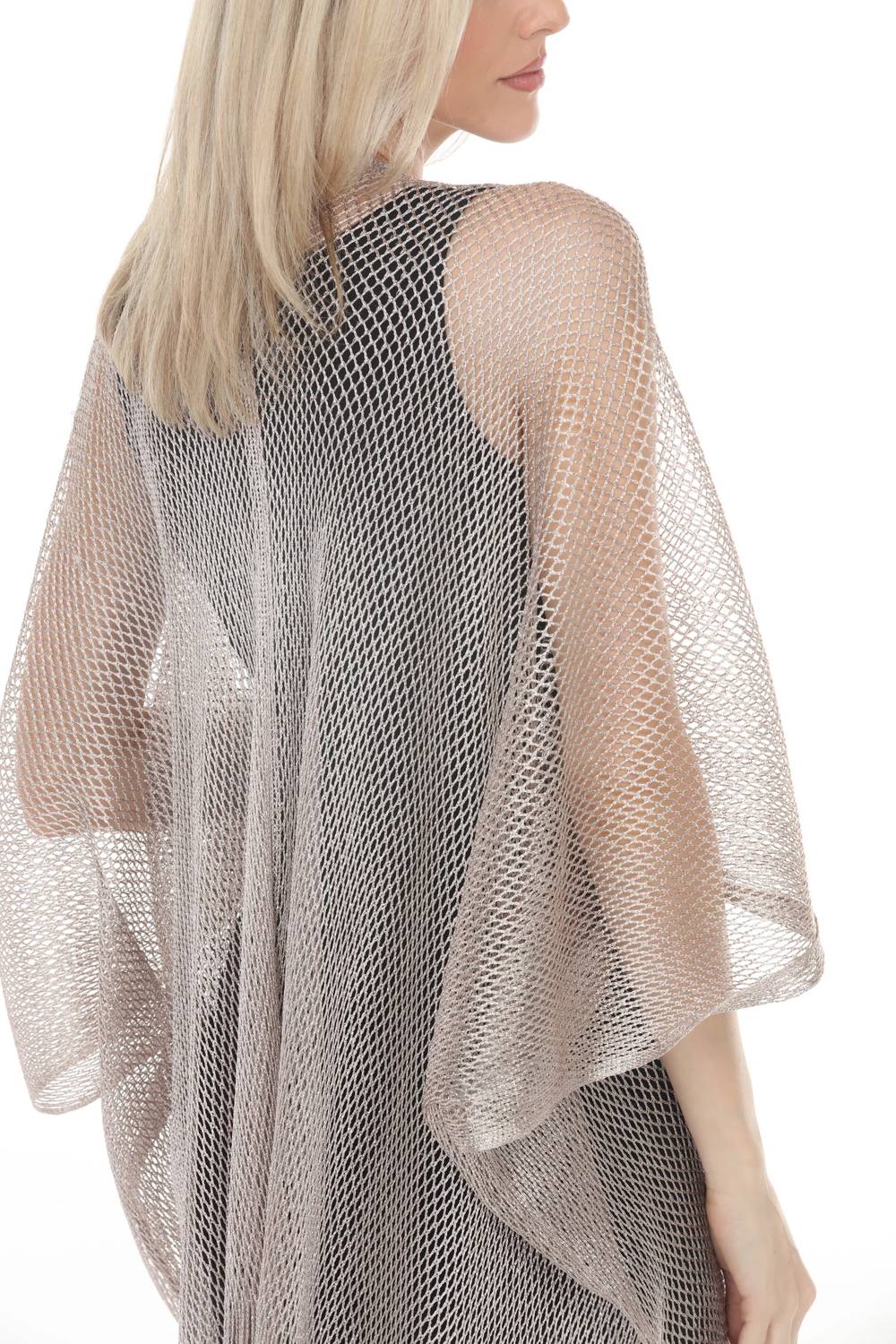 Joseph Ribkoff - Fringe Open Stitch Longline Cover-up