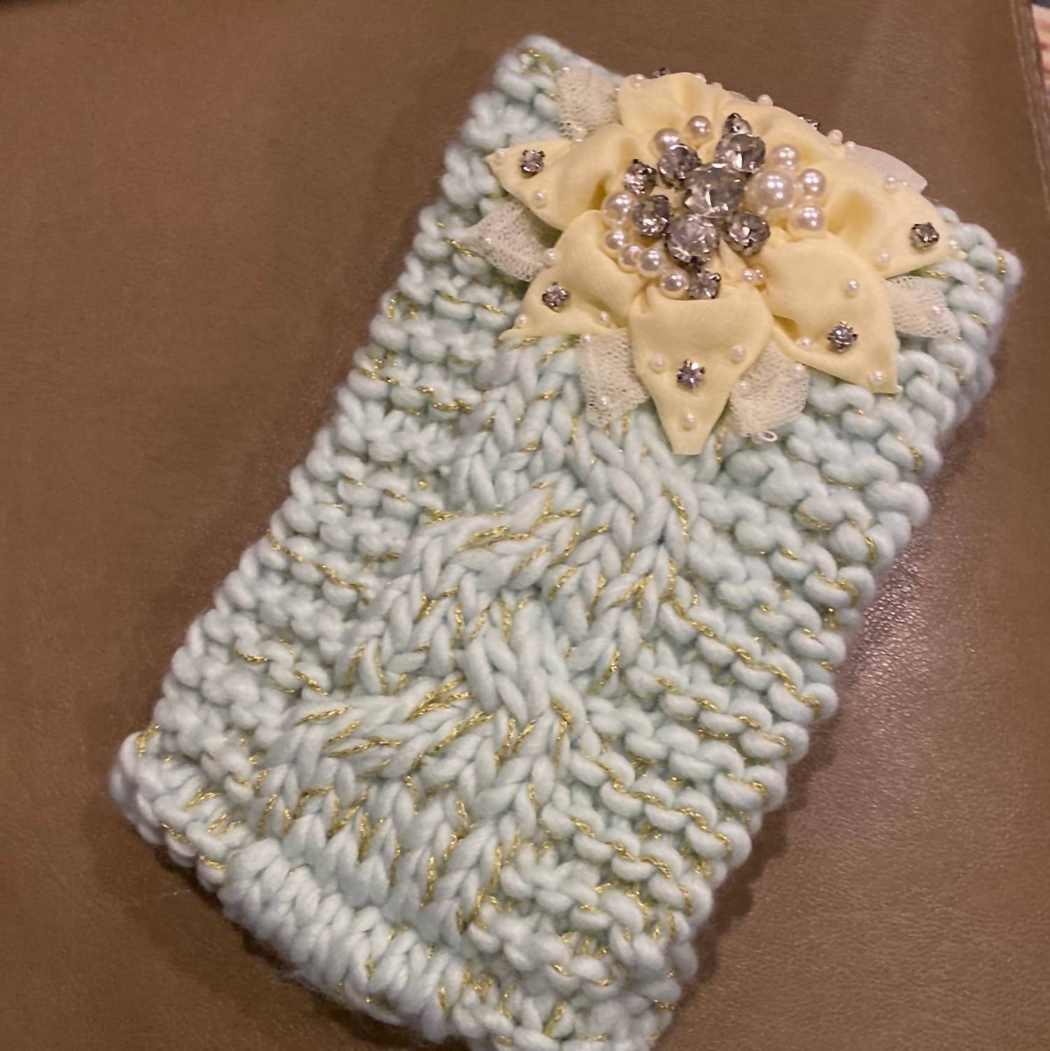 Three Bird Nest - Women's Fancy Embellished Knitted Headband