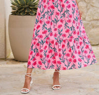 Little Daisy Closet - Floral Print Long Dress