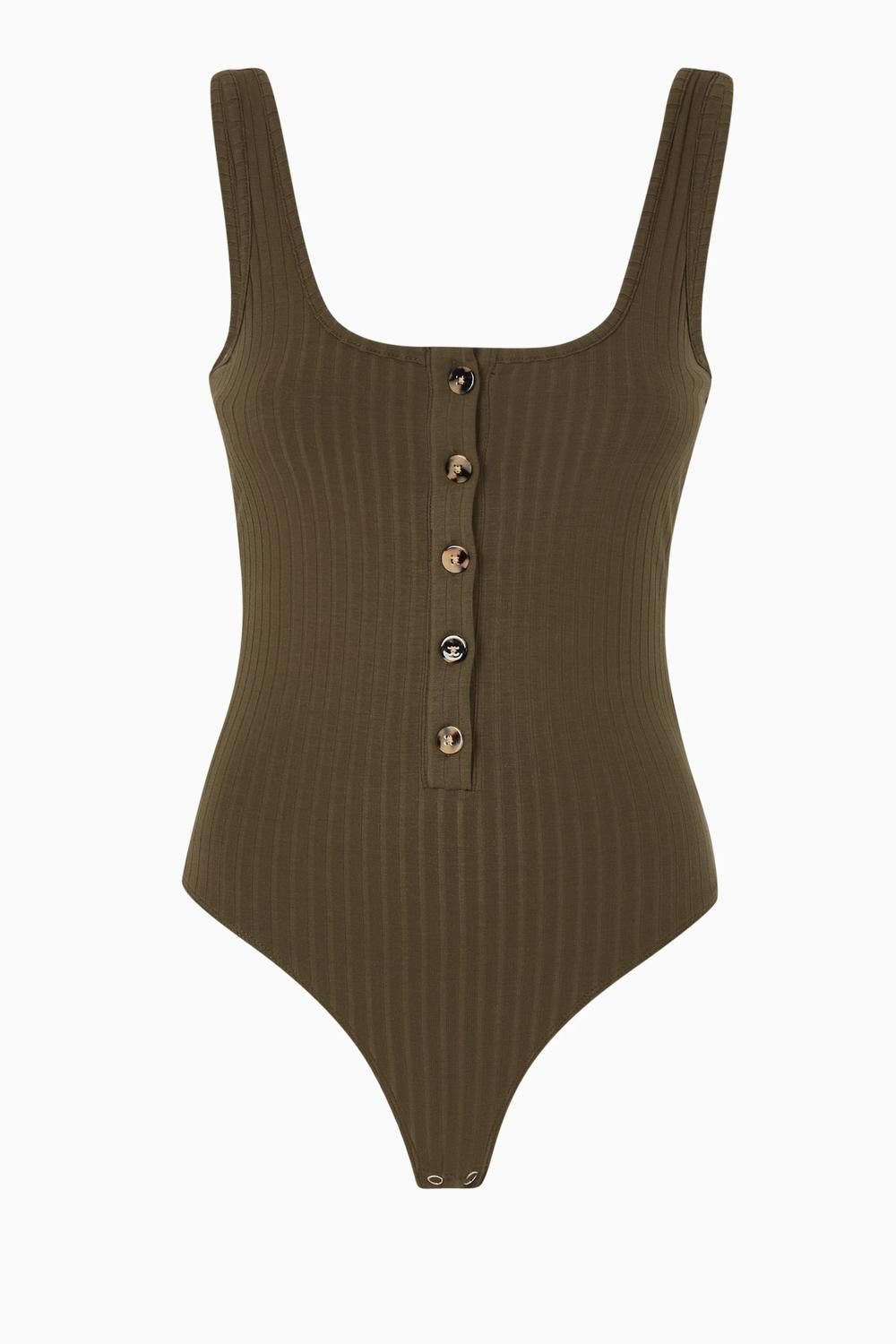 Good American - Button Front Bodysuit