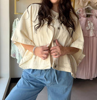 Wishlist - Women's Denim Poncho Jacket