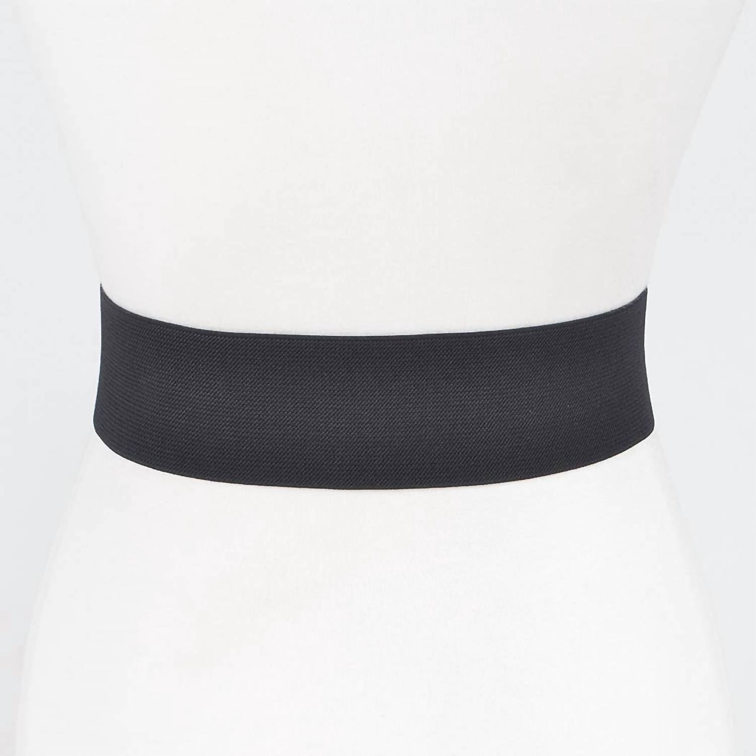 3Am By H&D Accessories - Women's Rhinestone Buckle Elastic Waist Belt