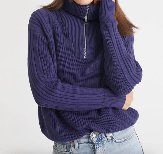 Nina 3/4 Zip Sweater